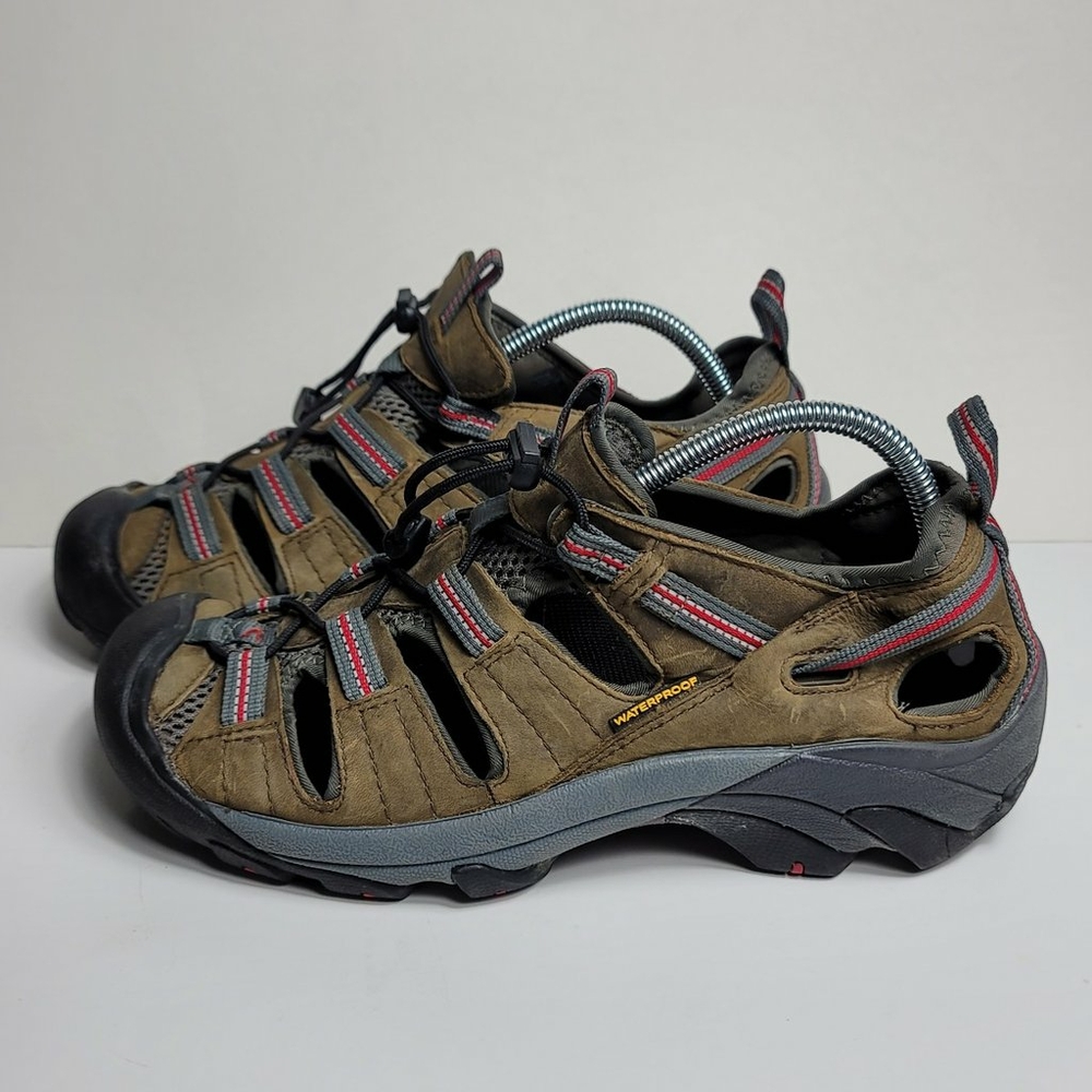Keen Mens Arroyo II Brown Hiking Shoes Sandals Waterproof Outdoors Sz 9